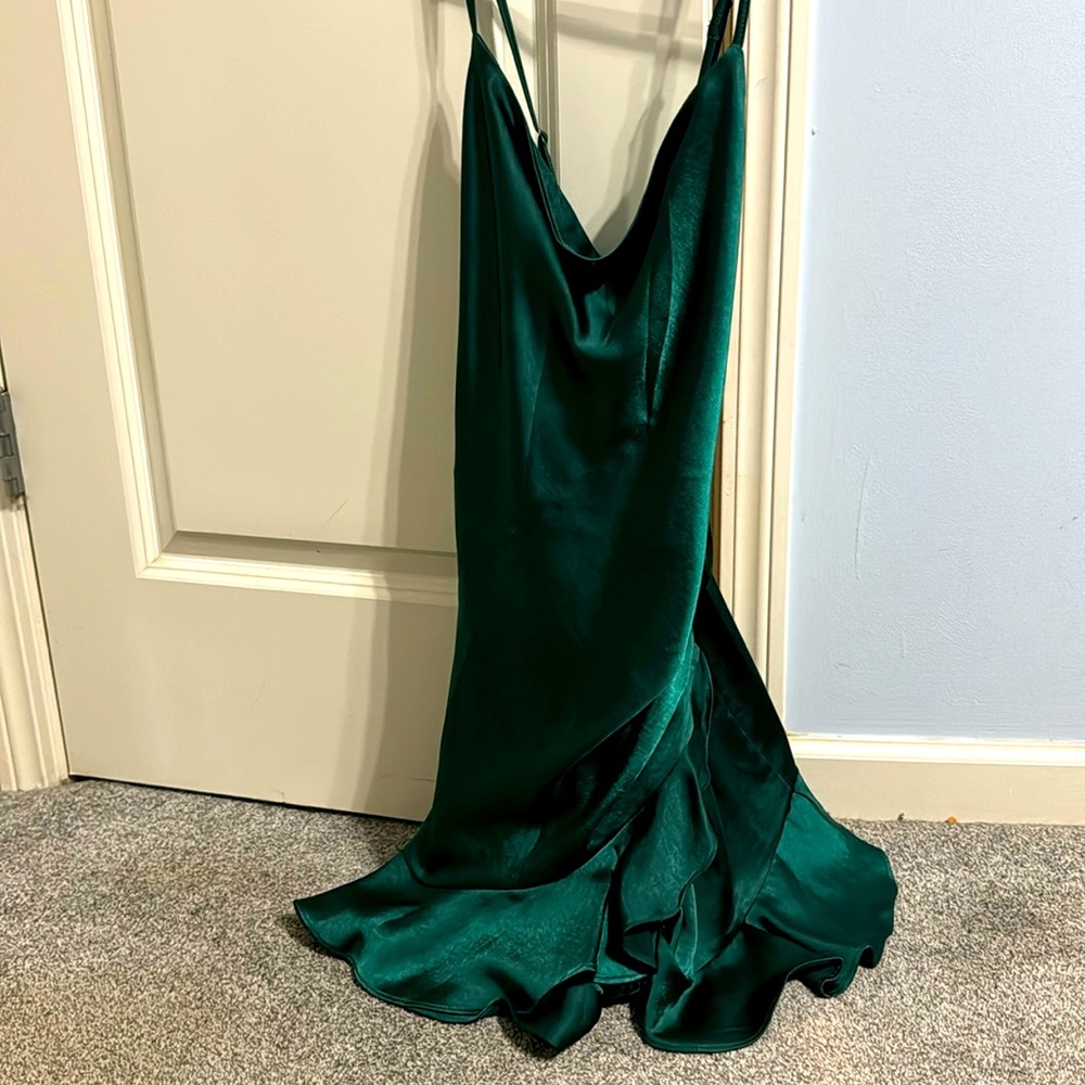 Emerald Green Romper Dress